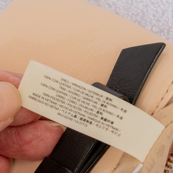 Small Coin Keychain KATE SPADE Zuzu Chelsea Park Pink Black Change Purse NWT - Picture 12 of 13